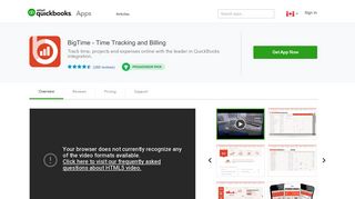 BigTime - Time Tracking and Billing - QuickBooks App Store - Intuit
