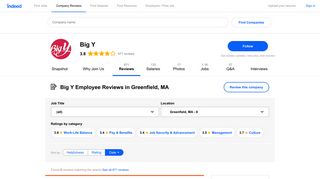 Working at Big Y in Greenfield, MA: Employee Reviews | Indeed.com