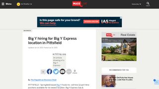 Big Y hiring for Big Y Express location in Pittsfield | masslive.com