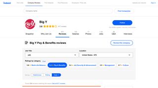 Working at Big Y: 201 Reviews about Pay & Benefits | Indeed.com