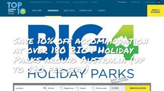 10% off accommodation at BIG4 Holiday Parks Australia | Top 10 ...