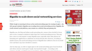 Bigadda to scale down social-networking services - Moneylife