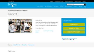 Products - eLibrary® - ProQuest