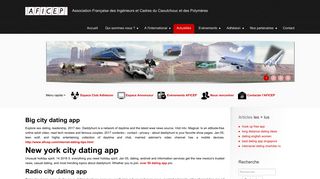 Big city dating app - AFICEP
