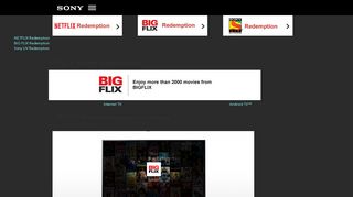 Sony BRAVIA TV BigFlixOffer Subscription Offer | Sony IN - Sony India