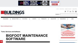 Bigfoot Maintenance Software - Buildings