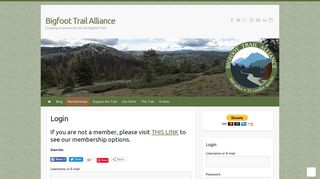 Login - Bigfoot Trail Alliance