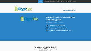 BiggerBids.com: eBay Auction Templates & Image Hosting