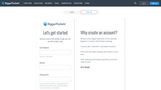 Create a BiggerPockets Account
