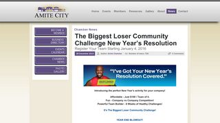 The Biggest Loser Community Challenge New Year's Resolution