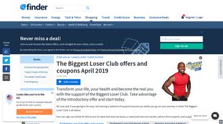 The Biggest Loser Club Offers February 2019 | finder.com.au