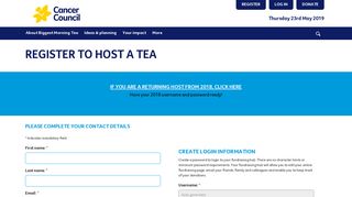 Host a tea | Australia's Biggest Morning Tea 2018