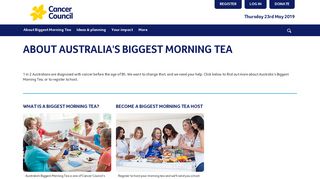 Host a tea | 24 May 2018 - Australia's Biggest Morning Tea