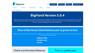 Version 5.0.4 | BigHand