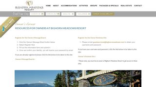 Owners Corner — Bighorn Meadows Resort