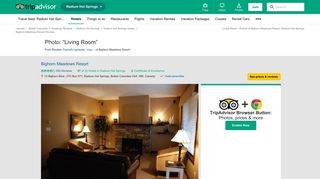 Living Room - Picture of Bighorn Meadows Resort, Radium Hot ...
