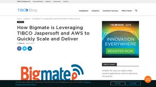 How Bigmate is Leveraging TIBCO Jaspersoft and AWS to Quickly ...