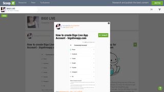 How to create Bigo Live App Account - bigolivea... - Scoop.it