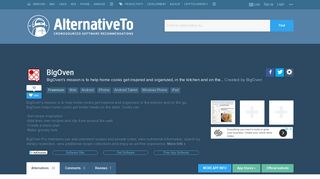 BigOven Alternatives and Similar Apps and Websites - AlternativeTo.net