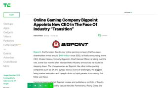 Online Gaming Company Bigpoint Appoints New CEO In The Face ...
