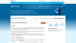 premium hosting addons - Telstra Media