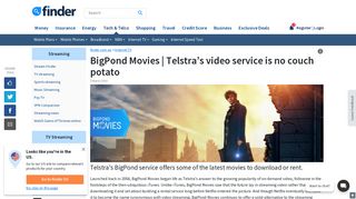 BigPond Movies | Telstra's video service compared | finder.com.au