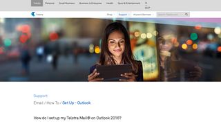 Telstra - How do I set up my Telstra Mail® on Outlook 2016? - Support