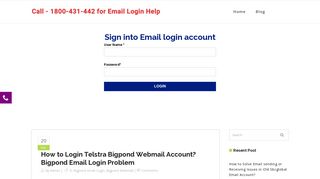 bigpond email login page Archives - Call - 1800-431-442 for Email ...