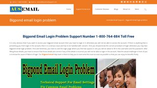 Bigpond email login problem resolution techniques - Emailsupport