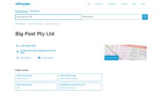 Big Post Pty Ltd | Manton Road, Oakleigh South, VIC | White Pages®