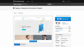 Bigshop - Responsive E-commerce Template | WrapBootstrap
