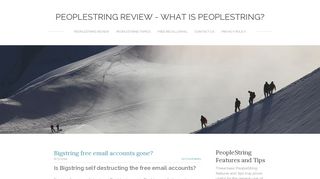 Bigstring free email accounts gone? - PeopleString Review