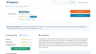 BigTime Reviews and Pricing - 2019 - Capterra