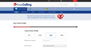 Buy Voice Credit to call home. International calls ... - KeepCalling
