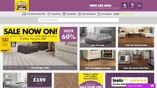 Big Warehouse Sale: Cheap Carpets, Beds & Laminate Online