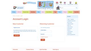 Account Login - Bijou