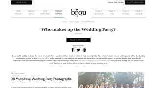The Wedding Party | Bijou Wedding Venues