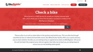 BikeChecker | BikeRegister