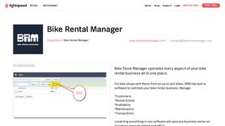 Bike Rental Manager | Lightspeed POS