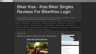 Biker Kiss - Kiss Biker Singles Reviews For BikerKiss Login: BikerKiss ...