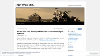 BikersCredo.com: Motorcycle Enthusiast Social Networking at Its Finest