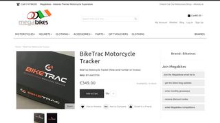 BikeTrac Motorcycle Tracker - Megabikes