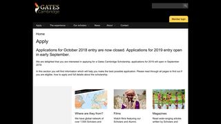Apply | Gates Cambridge