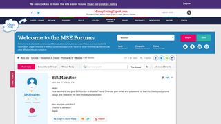 Bill Monitor - MoneySavingExpert.com Forums