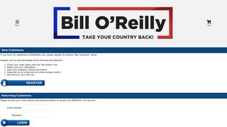 Bill O'Reilly: Sign In/Sign Up