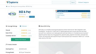 Bill & Pay Reviews and Pricing - 2019 - Capterra