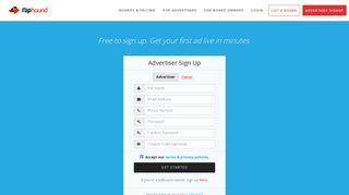 Signup - Fliphound | Digital Billboards and Outdoor Advertising Have ...