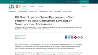 BillFloat Expands SmartPay Lease-to-Own Program to Help ...