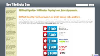 Billfloat Sign Up - 10 Minutes Payday Loan. Quick Approvals. - Don T ...