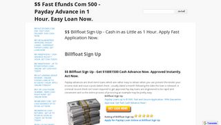 $$ Billfloat Sign Up - Cash in as Little as 1 Hour. Apply Fast ...